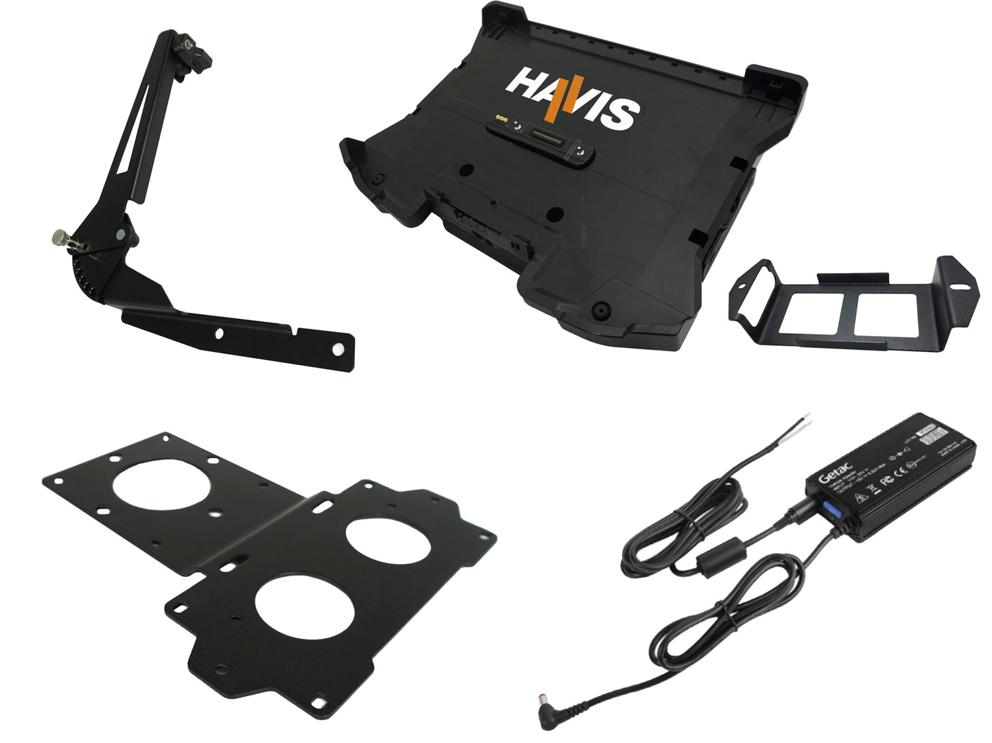 S510 - Havis, PKG-DS-GTC-1402-BW, Vehicle Dock with port replication, with screen support (include 120w bare wire vehicle adapter)