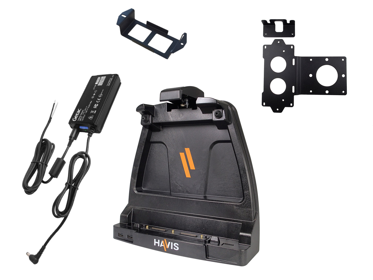 K120 (Tablet) - Havis, PKG-DS-GTC-902-BW, Vehicle Dock, with Bracket (include 120W bare wire vehicle adapter)