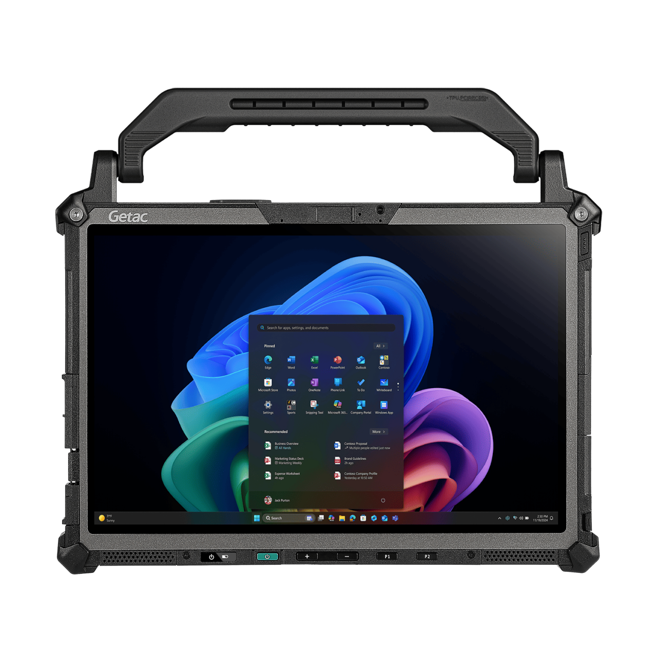 F120 with 16GB RAM - Intel Core Ultra 5 226V Processor, 12.2" w/ Windows Hello Webcam, Microsoft Windows 11 Professional x64 with 16GB RAM + TAA, 256GB PCIe SSD, Sunlight Readable (WUXGA LCD + Touchscreen) + Hard Tip stylus, (Without AC Ada - FW1724WX1DXX