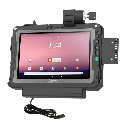 ZX10 - RAM Mounts, RAM-HOL-GE4PKLU, Form-Fit Dock, with DC-In, with Key-Lock (ex. vehicle adapter)