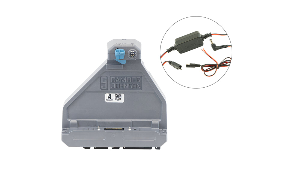 ZX80 - Gamber-Johnson, 7170-1136-00, Vehicle Dock with Replication (Include 65W bare wire vehicle adapter)
