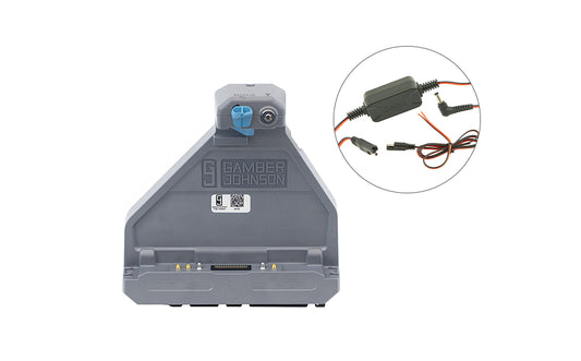 ZX80 - Gamber-Johnson, 7170-1136-03, Vehicle Dock, with Tri Pass-through (Include 65W bare wire vehicle adapter)