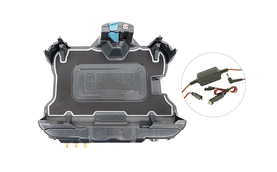ZX10 - Gamber-Johnson, 7170-1169-03, Vehicle Dock, with Tri Pass-through (Include 65W vehicle adapter)