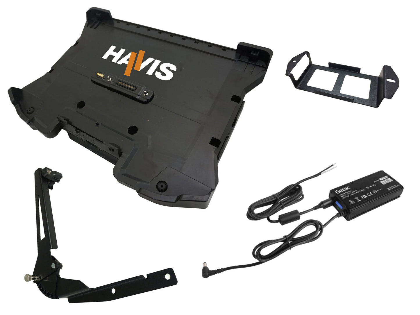 S510 - Havis, PKG-DS-GTC-1406-BW, Vehicle Cradle, with screen support (include 120w bare wire vehicle adapter)